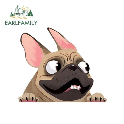 $3.79 • Buy EARLFAMILY 5.1 Fawn French Bulldog Decal Pet Dog Decal Animal Cartoon CarSticker