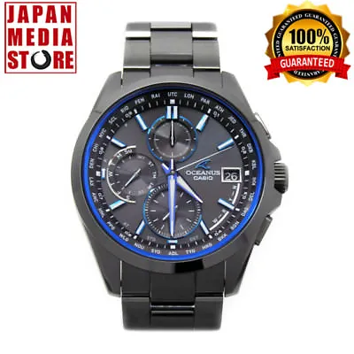 Casio Oceanus OCW-T2600B-1AJF Total Black Classic Radio Solar Men Watch Japan • $673.43