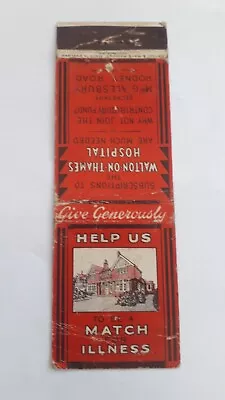 Walton On Thames Hospital Bryant And May Matchbook • £7.50