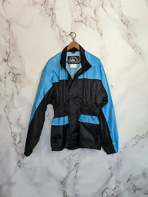 Vintage Windbreaker Jacket Mens Large 90s 80s Biker Blue Himilaya Himilayan  • $49.35