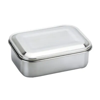 £11.02 • Buy Stainless Steel Food Storage Container Lunch Container Metal Food Box