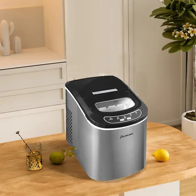 Counter Top Electric Ice Cube Maker Machine Digital Controls LED Indicators 2L • £69.99