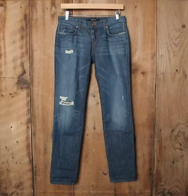 J BRAND 'Aidan' Ringer Wash Distressed Boyfriend Jeans Sz. 24 (Actual 30x31) • $28.01