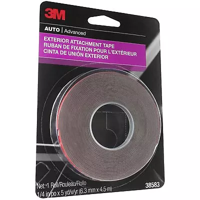 3M 38583 1/4  X 15' Exterior Attachment Tape • $10.95