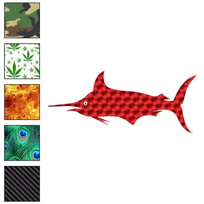 Marlin Swordfish Vinyl Decal Sticker 40 Patterns & 3 Sizes #6848 • $15.57