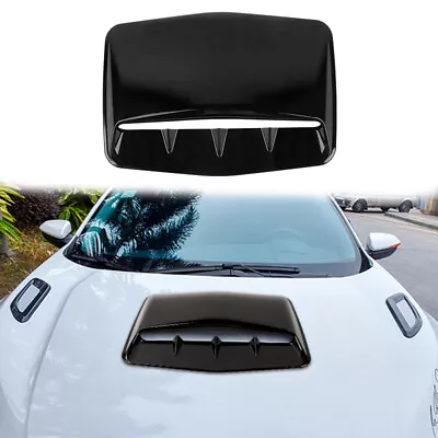 Air Flow Intake Hood Scoop Vent Bonnet Cover Trim Universal Car Decorative Black • $22