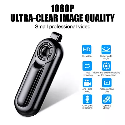 Mini Wearable Camera Video Voice Recorder DVR HD 1080P Body Cam Camcorder • $27.49