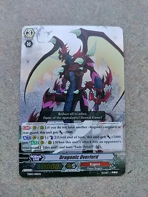 Bushiroad Cardfight Vanguard Dragonic Overlord (Non-Holo) TD02/001EN Kagero • $3.89