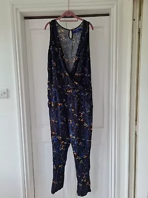 Skunkfunk SKFK Ethical Fashion Size 16 Tall Floral Jumpsuit. • £9