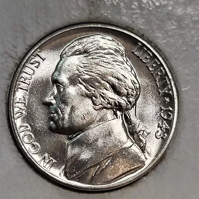 1943 D Denver Mint Silver Jefferson War Nickel • $8.95