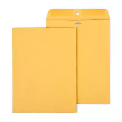 MyOfficeInnovations Kraft Clasp Envelopes 9-1/2  X 12-1/2  Brown 100/Box • $19.38