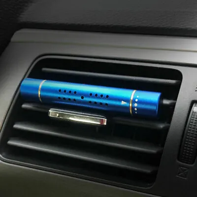 Car Air Vent Blue Clip Freshener Perfume Diffuser & 5 Aroma Fragrance Sticks • £4.99