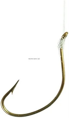 Eagle Claw 147H-4 Kahle Snelled Hook Size 4 Straight Point Wide Gap Offset • $6.22