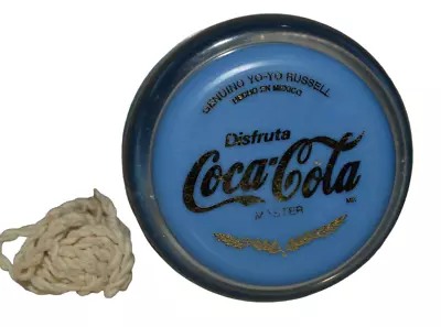 Vintage Ultra Rare Toy Mexican Genuine Yo-yo Russel Master Coca Cola Blue • $19.99