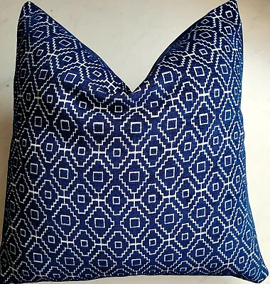 £9.50 • Buy Velvet Navy Blue  Cushion Cover ,  Moroccan Pattern 45x45cm