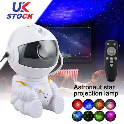 Astronaut Starry Galaxy Projector Night Light Lamp Space Nebula Star W/Remote • £12.72