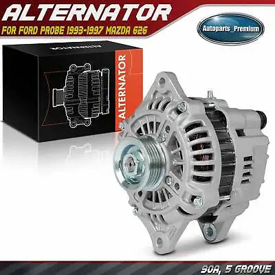 Alternator For Ford Probe 1993-1997 Mazda 626 MX-3 90A 12V CW 5-Groove Pulley • $104.99