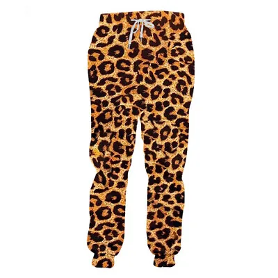 Leopard Streetwear 3D Print Casual Trousers Men Women Sweatpants Jogging Pants • £19.19