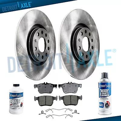 10.71  REAR DISC Brake Rotors Ceramic Pads For 2015 2016 2017 Audi A3 Ouattro A3 • $70.69