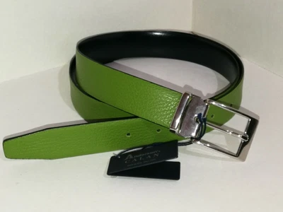 £59.99 • Buy ANDERSONS REVERSIBLE GREEN ITALIAN LEATHER MENS BELT HANDMADE 115cm 44  BNWT