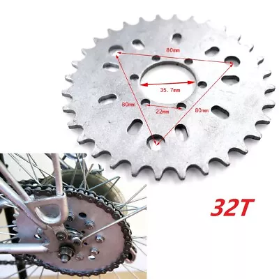 32T 32Tooth Wheel Sprocket For 415 Chain 49cc 50cc 66cc 80cc Motorized Bicycle • $10.99