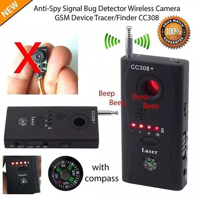 Anti-Spy RF Signal Bug Finder Hidden Camera GSM Device Sound / Motion Detector C • $16.97