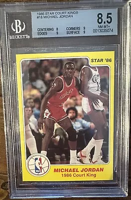 1986 Star Court Kings #18 Michael Jordan BGS 8.5 RC • $500