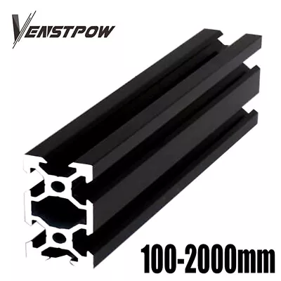 4pcs 2040 BLACK V-Slot Aluminum Extrusion Profile Linear Rail For CNC 3D Printer • $124.73