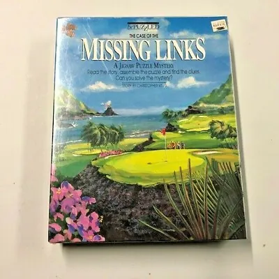 1990 The Case Of The Missing Links A Jigsaw Puzzle 500 Pcs. Sealed Pkg. • $10.95