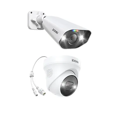 ZOSI 5MP AI CCTV PoE Security IP 2 Way Audio Camera Human Vehicle Detection • $39.99