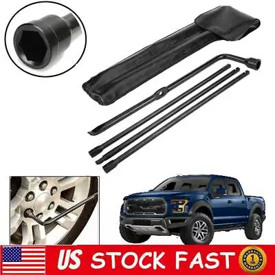 Super Duty Spare Tire Jack Lug Nut Wrench Handle Kit For  F250 350 450 550 • $31.99