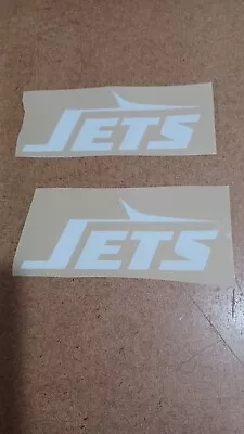 New York Jets (white) THROWBACK  FULL SIZE FOOTBALL HELMET DECALS 20 Mils • $14.75