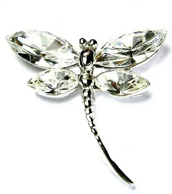 £42.46 • Buy DRAGONFLY Made With Swarovski Crystal Bridal Wedding Pin Brooch Jewelry Xmas New