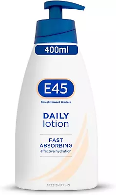 E45 Daily Skin Lotion 400 Ml – E45 Lotion For Very Dry Skin – Non-Greasy - Body • £7.17