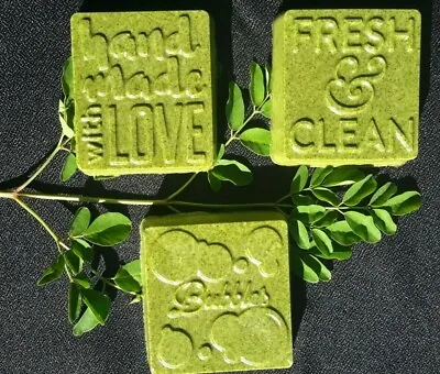 UNSCENTED Goats Milk Moringa Soap (Organic Oil&Leaves)Healthy Skin-Set Of 3 Bars • $11.99