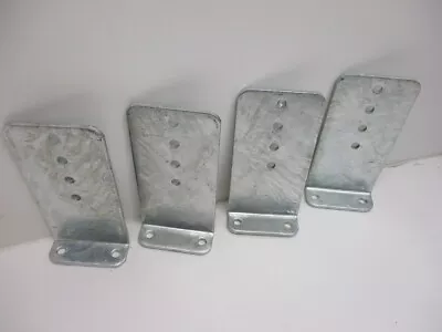 $50.99 • Buy (4) Vertical Pontoon Boat Trailer Bunk Bolster L Brackets / 5  By 10  Galvanized