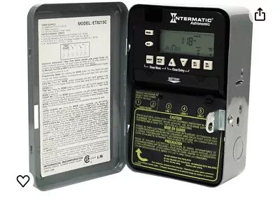 Intermatic ET8215C Electronic Timer Astronomic 7 Day 2 Circuit Electronic Contr • $26