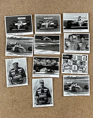 11x ORIGINAL PRESS PHOTOS CANON WILLIAMS F1. MANSELL + PATRESE + BOUTSEN '89 '9 • £6