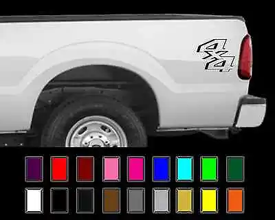 $13.36 • Buy 4x4 Decal Set Fits: Ford Super Duty F250 F150 Truck Bedside Vinyl Stickers