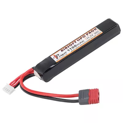 Intellect IPower 11.1v 1100mAh 20c Airsoft Buffer Tube Deans LiPo Battery  78785 • $29.95