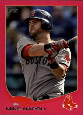 2013 Topps Mini Pink Boston Red Sox Baseball Card #659 Mike Napoli /25 • $10.80