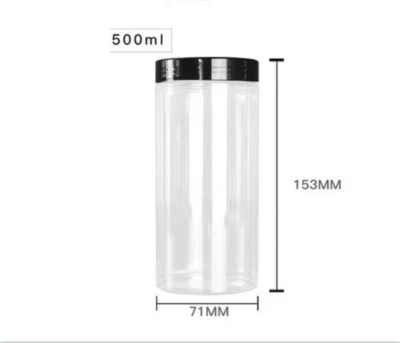 £6.48 • Buy Plastic Small Large Storage Jar Lids Kitchen Spice Food Containers Clear Pot UK