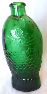 Wheaton Doctor Fisch's Bitters Fish Shape Green Glass Bottle 7.5  • $8