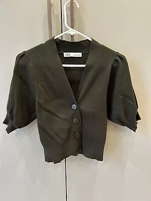 Zara Khaki Blouse - S • $12.43