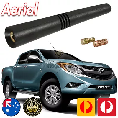 Antenna / Aerial Stubby Bee Sting For MAZDA 2 3 6 BT-50  Black Flexi Rubber 9CM • $26.95