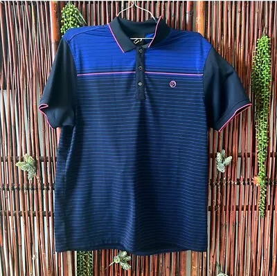 Ian Poulter Black & Blue Golf Shirt Size XL • $22