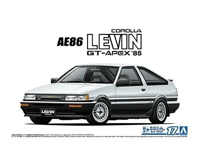 Aoshima 1/24 Toyota AE86 Corolla Levin GT-Apex '85 Plastic Model Kit • $33.99