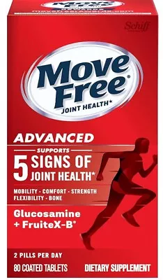 Schiff MoveFree Joint Health Avanced Glucosamine+Chondroitin - 80 Tab Exp. 26 • $16