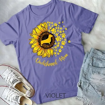 Sunflower Dachshund Mom Dog Lover Unisex & Youth T Shirt • $24.99
