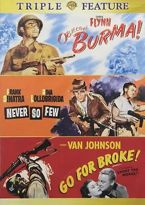 Objective Burma! / Never So Few / Go For Broke Triple Feature On DVD E22 • $7.49